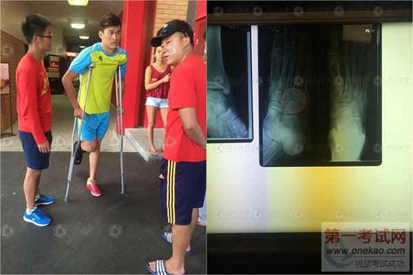 赛前受伤的孙杨仍坚持比赛.jpg